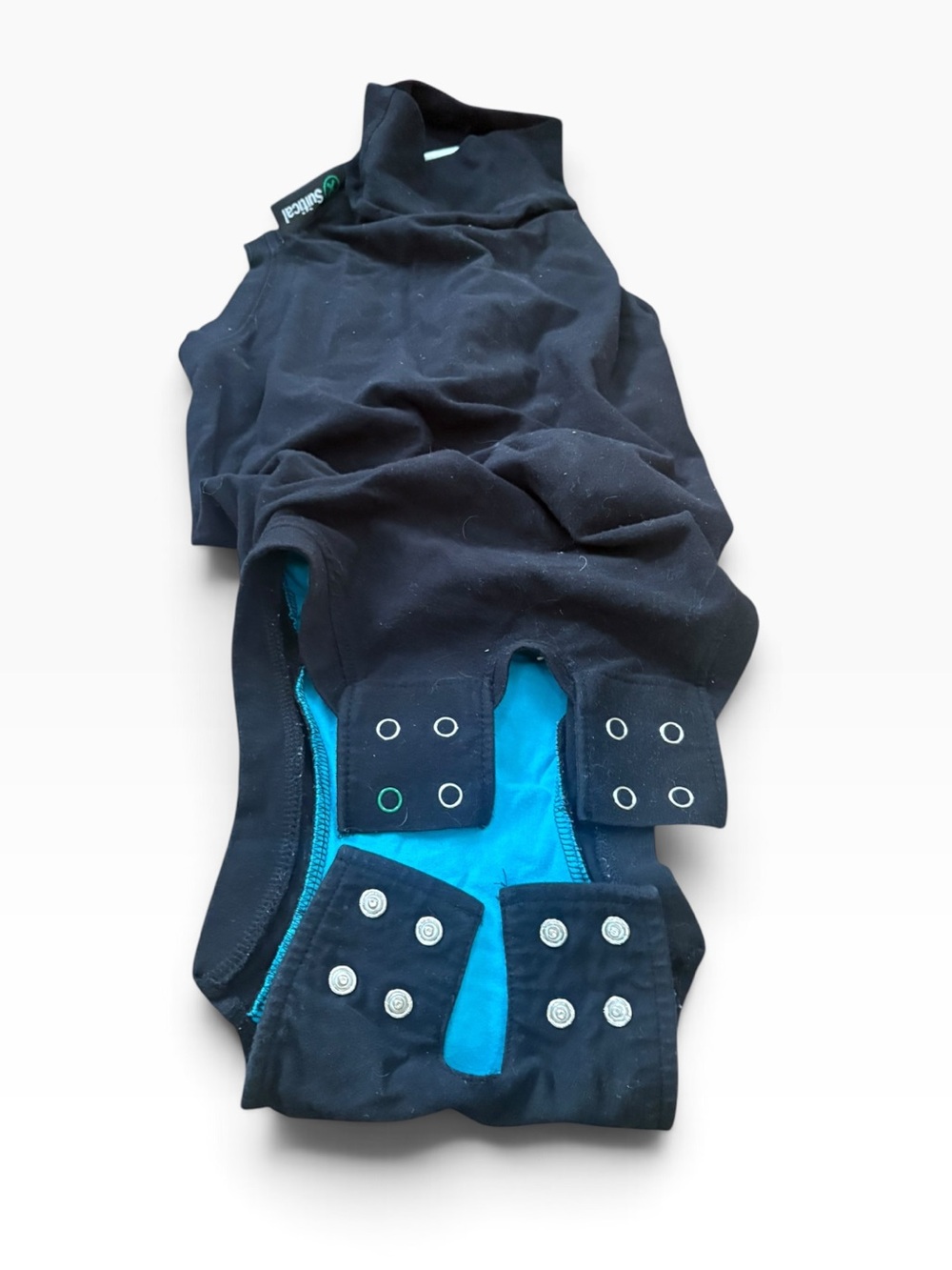 Suitical Recover dog suit M Black post-op after surgery clothing